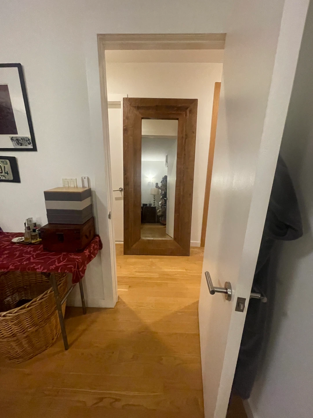 Large Wooden Mirror - photo 2