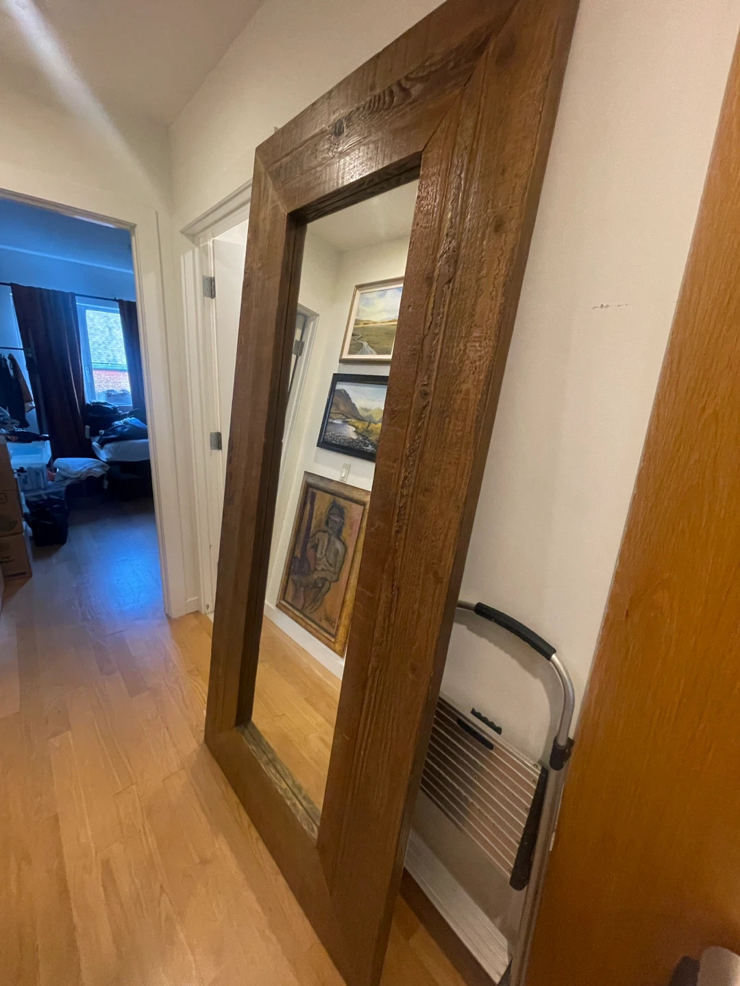 Large Wooden Mirror - photo 3
