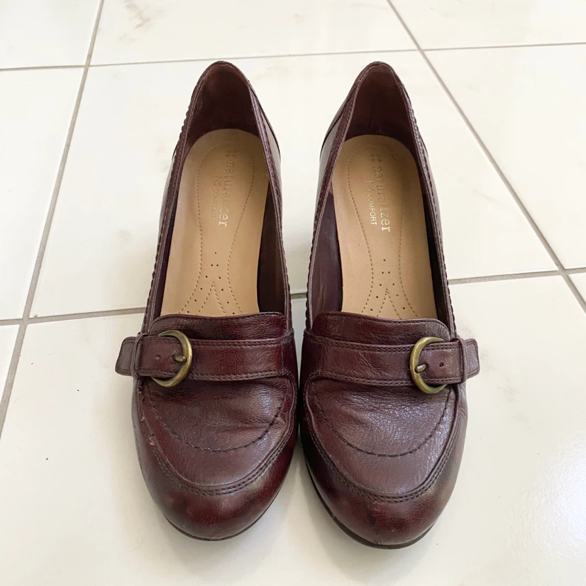 Naturalizer Women’s Leather Block Heel Loafer (US 6.5)