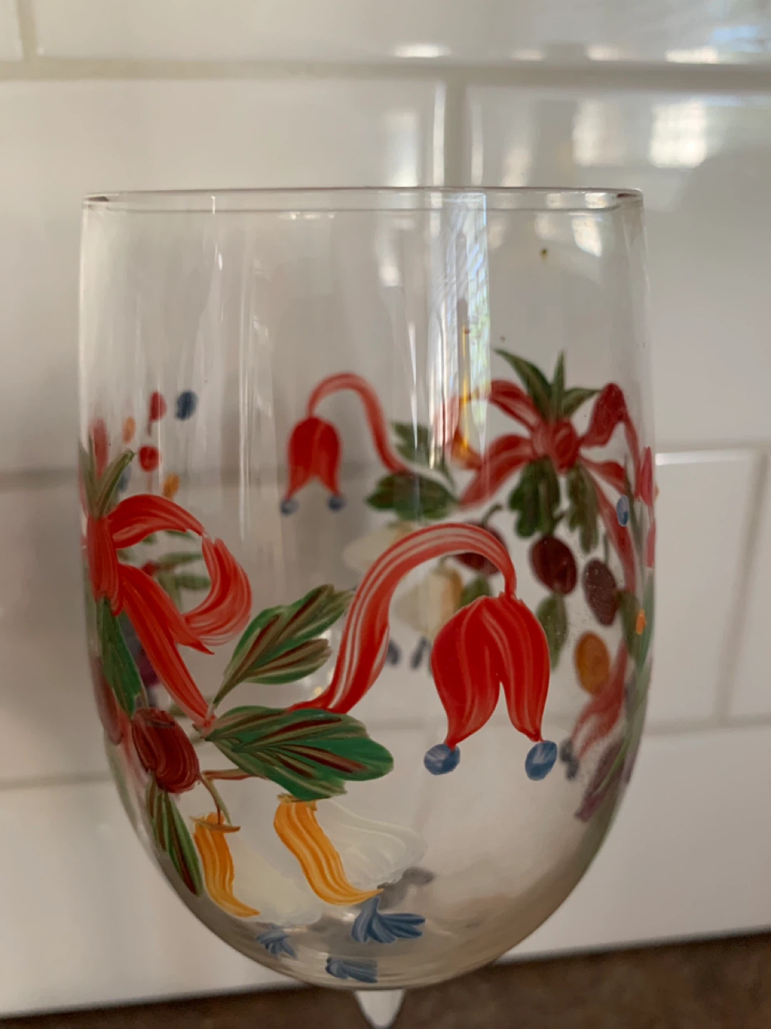 Set of 15 Hand-Painted Wine Glasses - photo 2