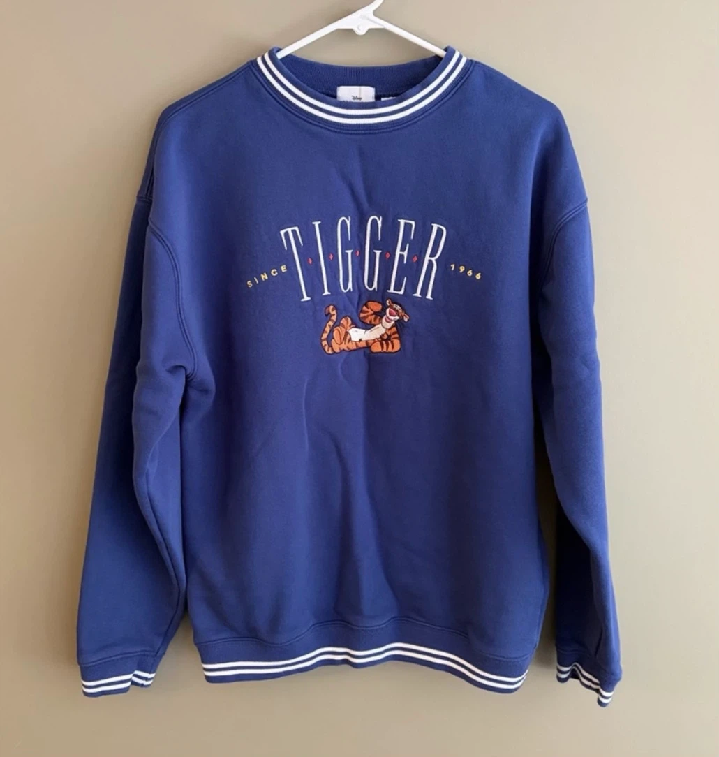 Disney Navy Blue Tigger Crewneck Sweatshirt