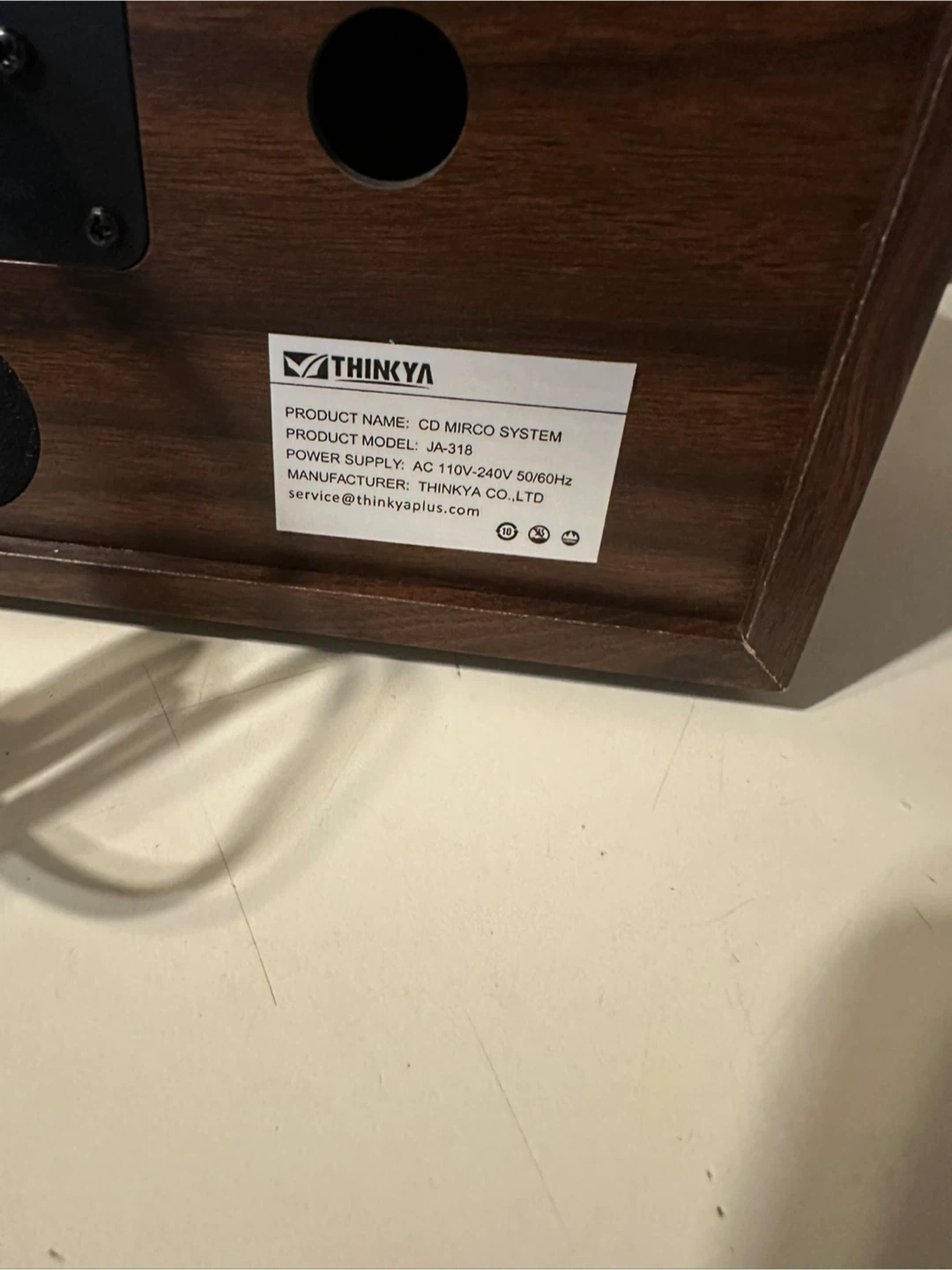 THINKYA CD Hi-Fi Micro Sound System JA-318 - photo 4