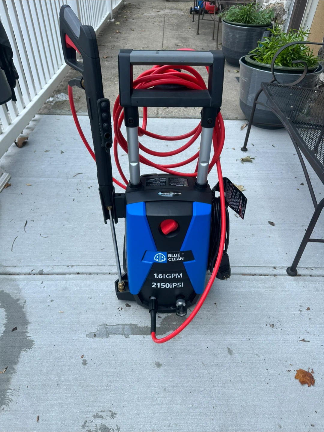 Blue Clean Pressure Washer 1.6 GPM 2150 PSI