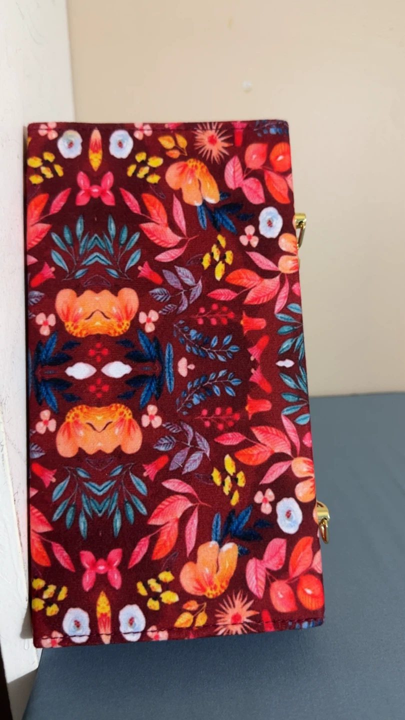 Fabric Clutch with Chain - Floral Design - photo 3