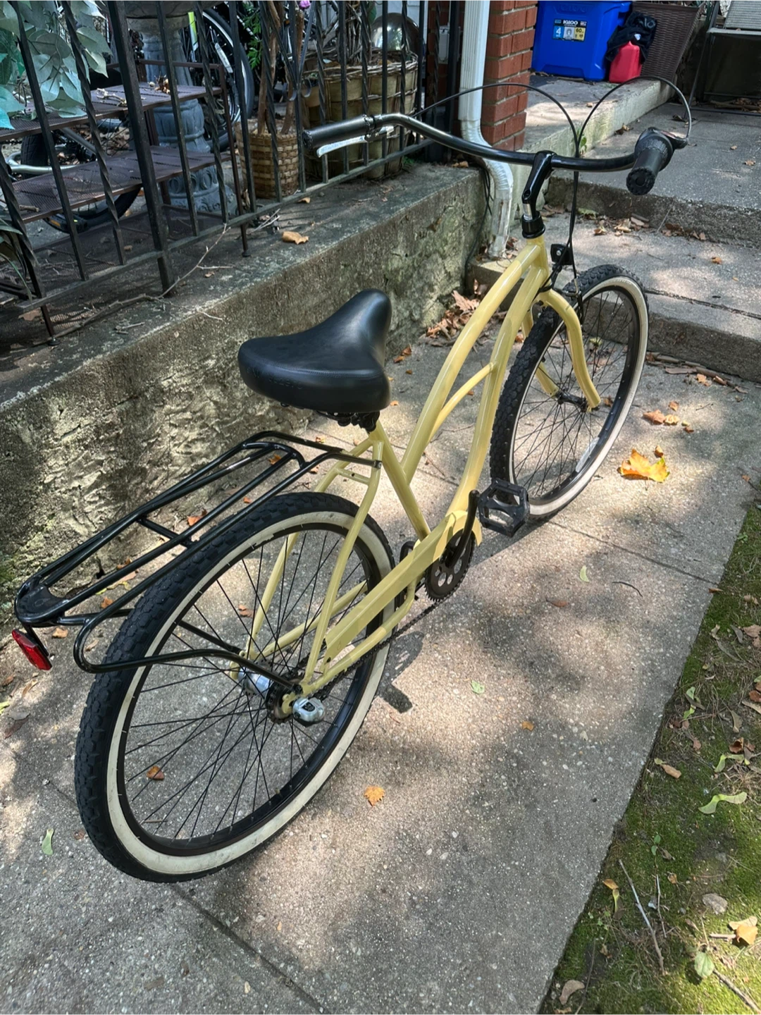 Yellow Cruiser Bicycle with Rack - photo 2