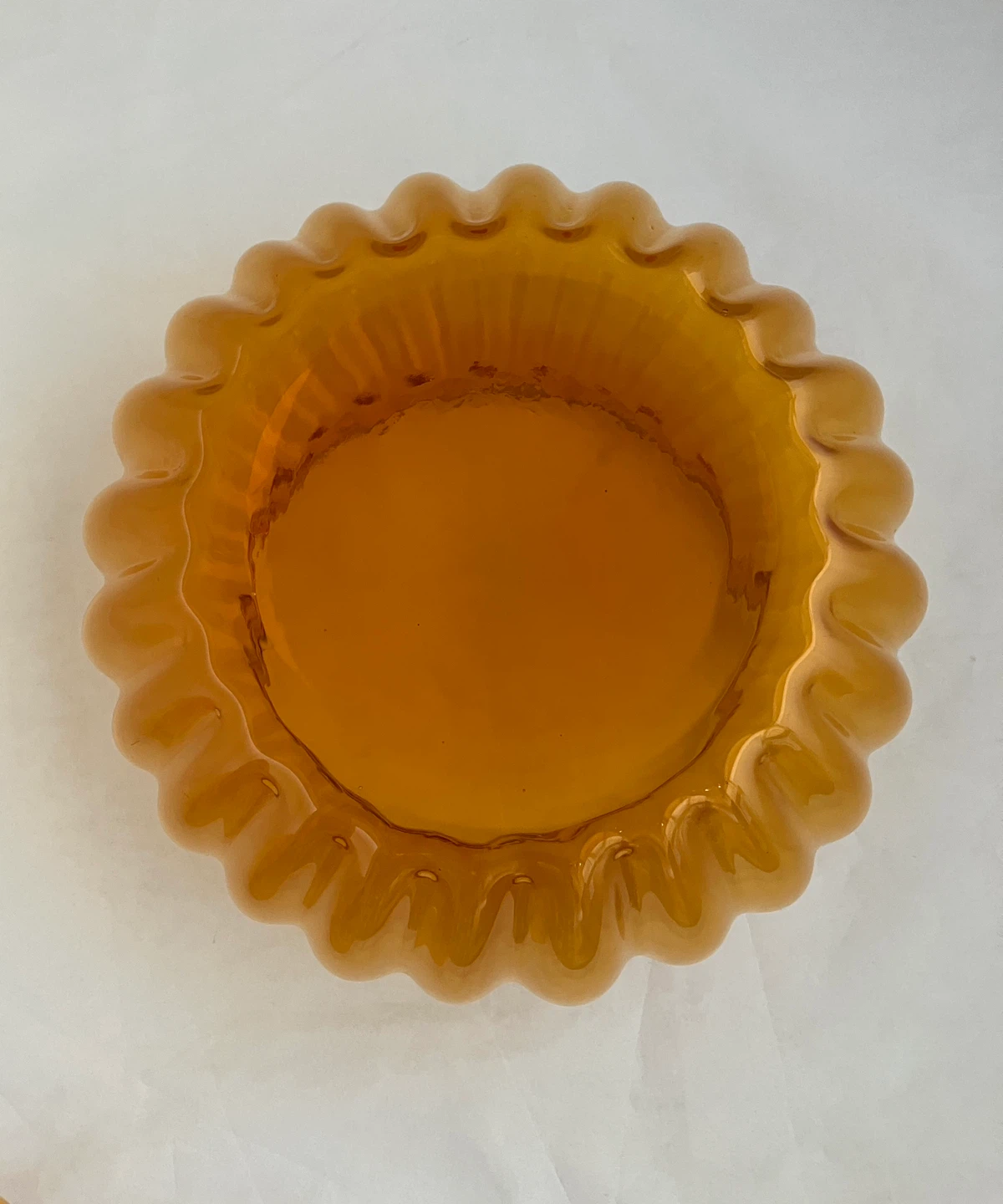 EMPOLI Amber Glass Pumpkin Jar with Lid, Italy - photo 4