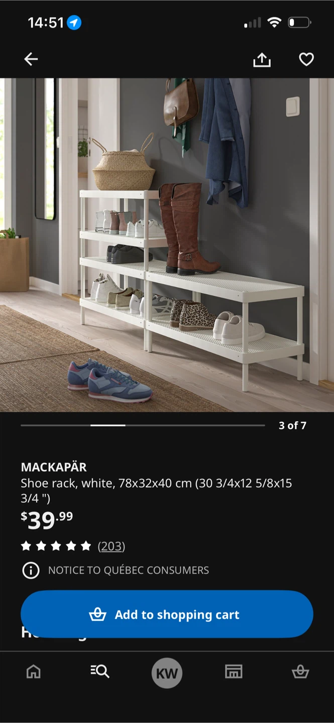 IKEA MACKAPÄR Shoe Rack (three together) - photo 2