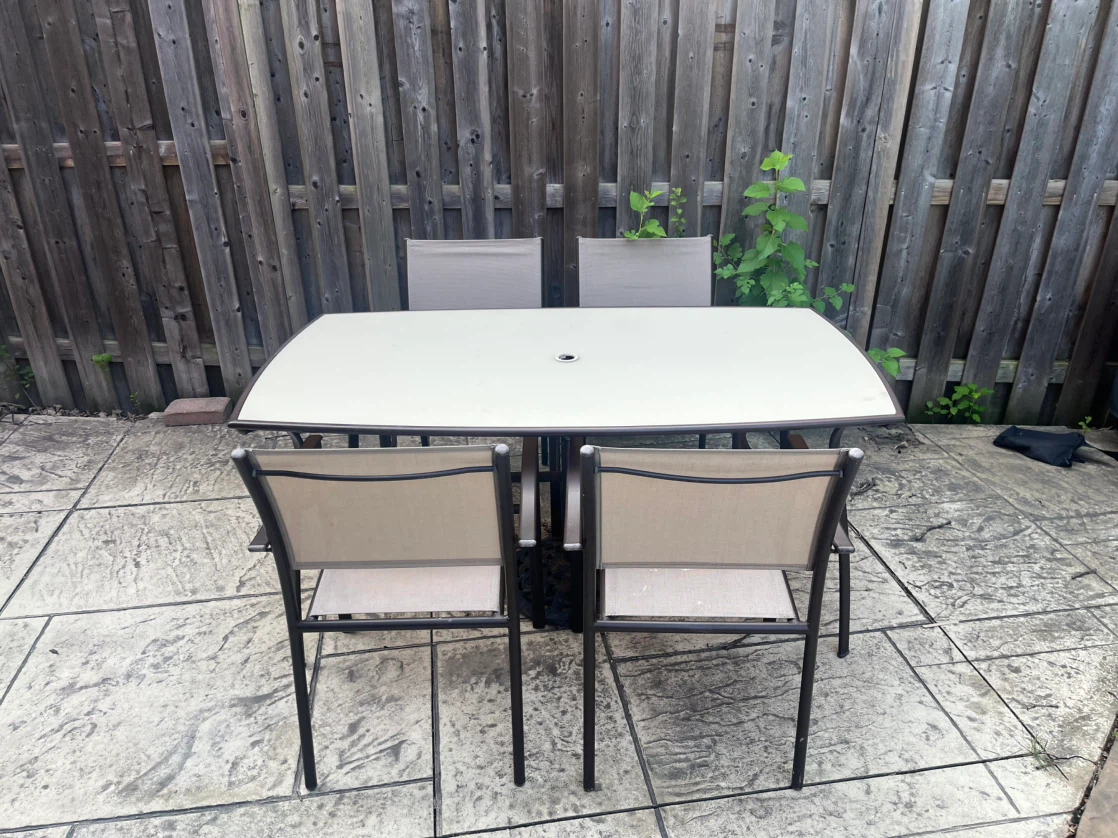 Patio Dining Set with Table and Chairs - photo 2