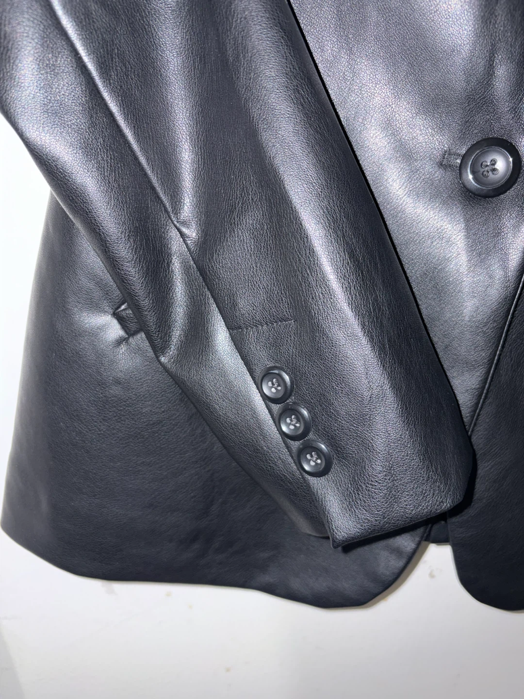 Women’s size XS Rickis black faux leather blazer - photo 2