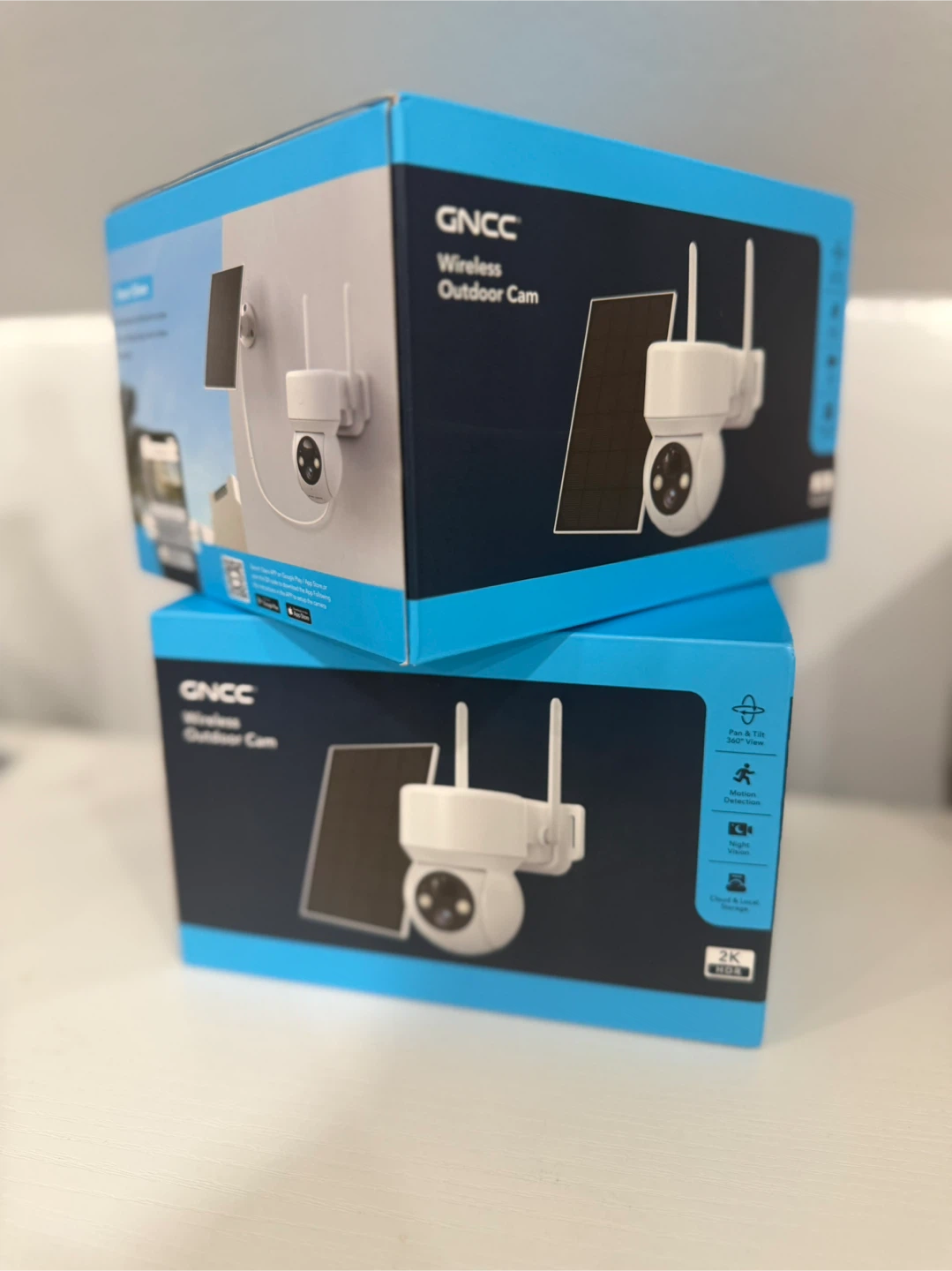 2- GNCC Wireless Outdoor Cam with Solar Panel