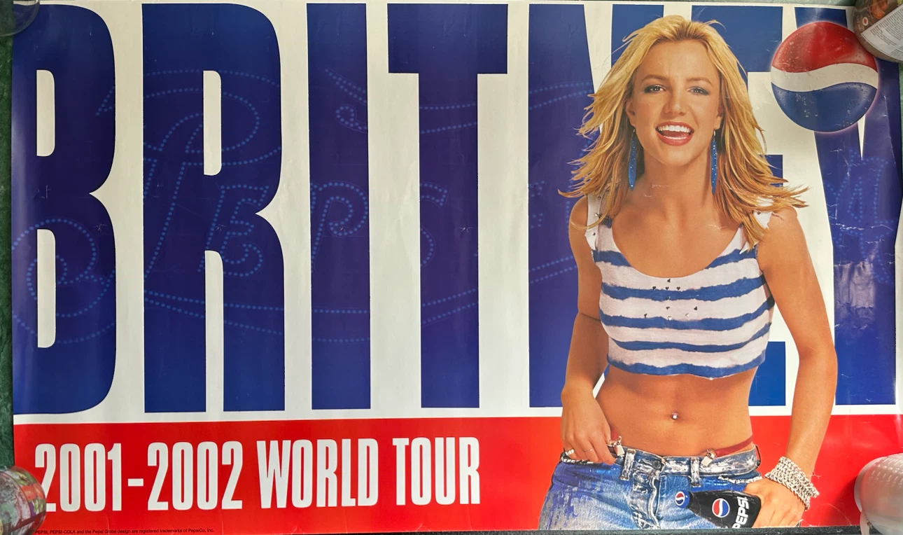 Britney Spears 2001-2002 World Tour Poster