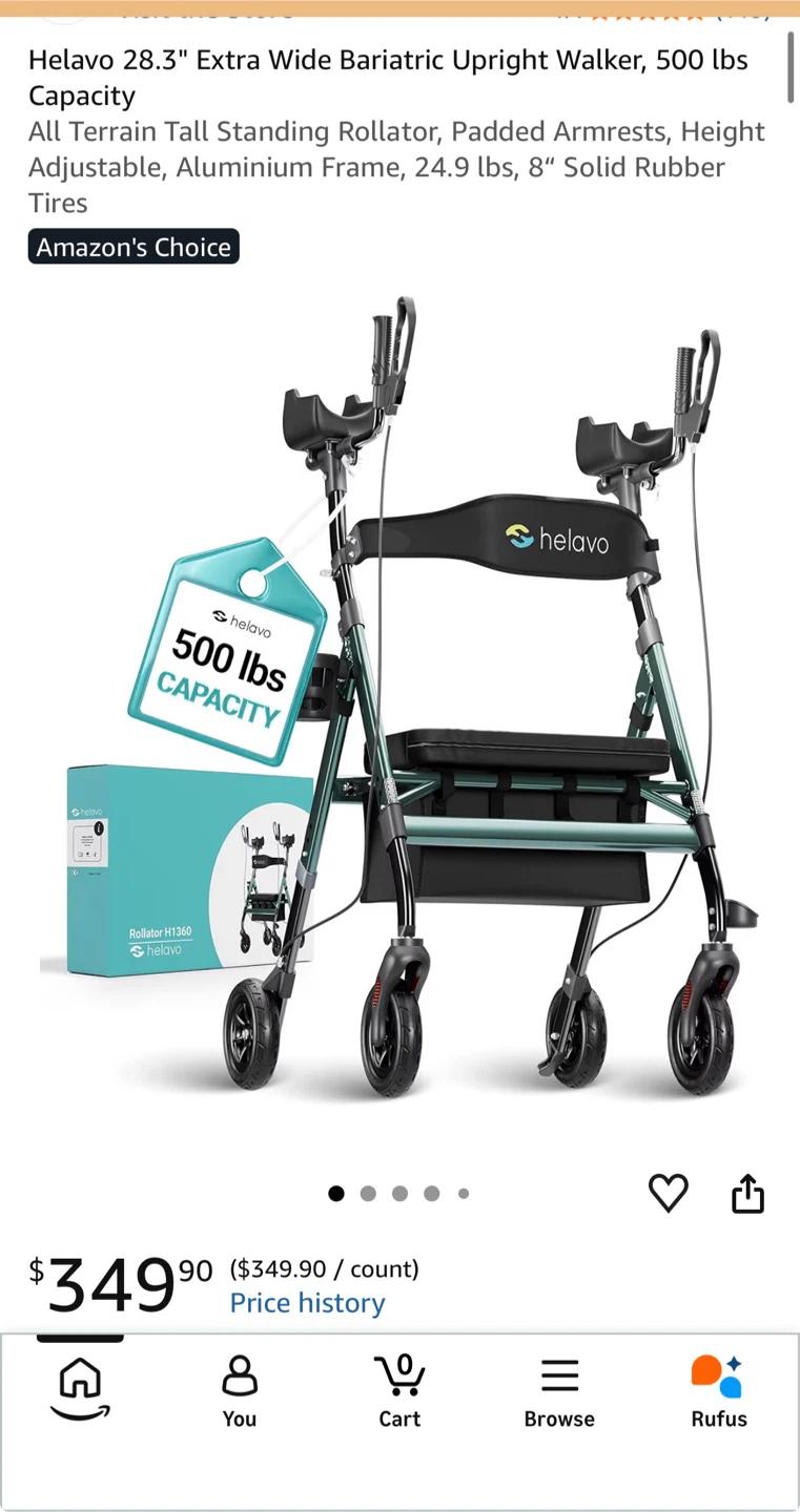 Helavo Upright Rollator Walker