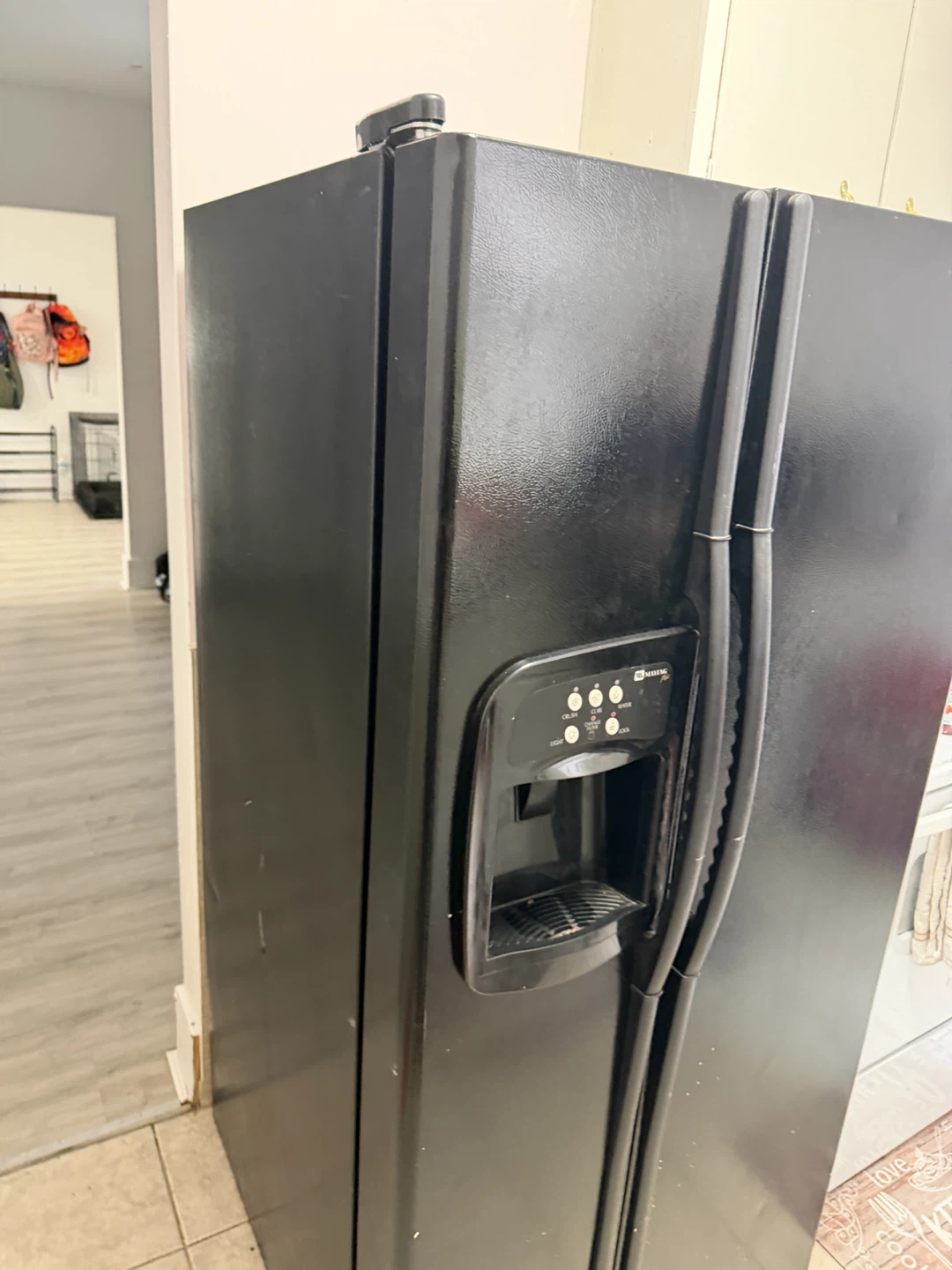 Black Maytag Side-by-Side Refrigerator