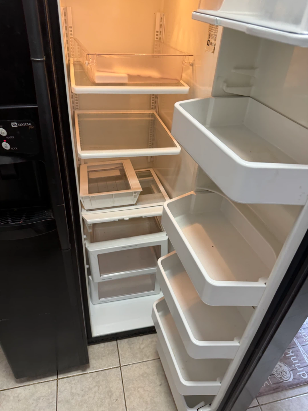 Black Maytag Side-by-Side Refrigerator - photo 3