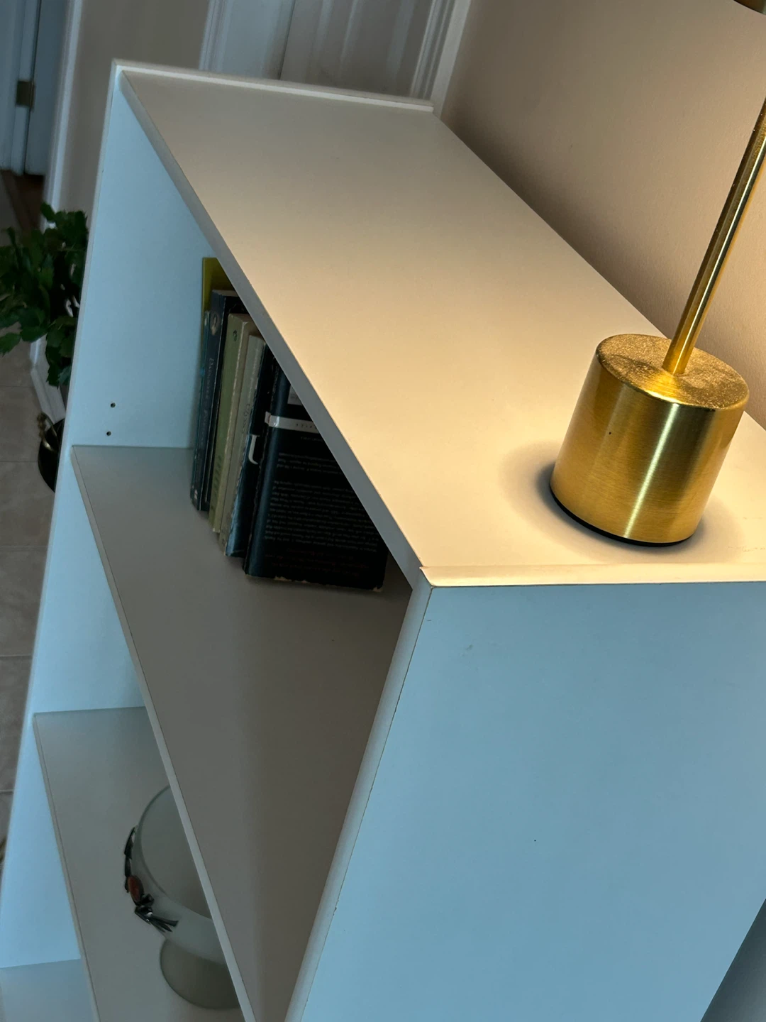 White 3-Shelf Bookshelf - photo 2
