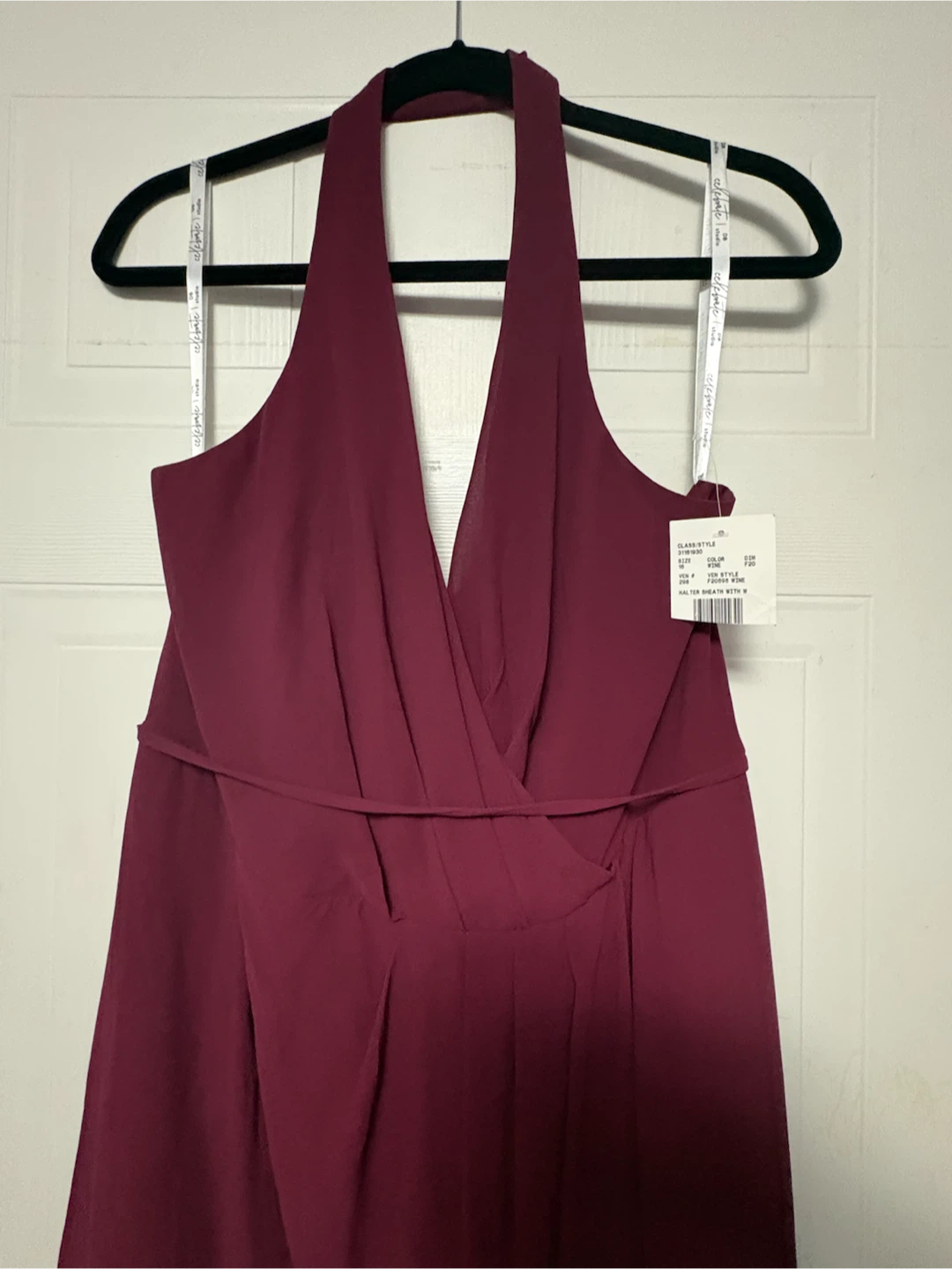 Davids Bridal Halter Sheath Dress Size 16 - photo 2