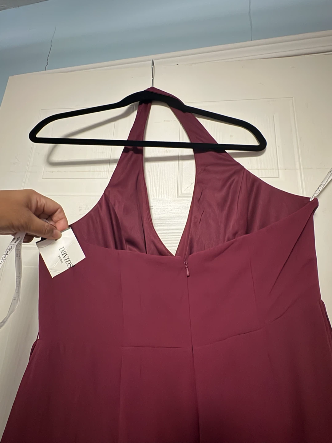 Davids Bridal Halter Sheath Dress Size 16 - photo 5