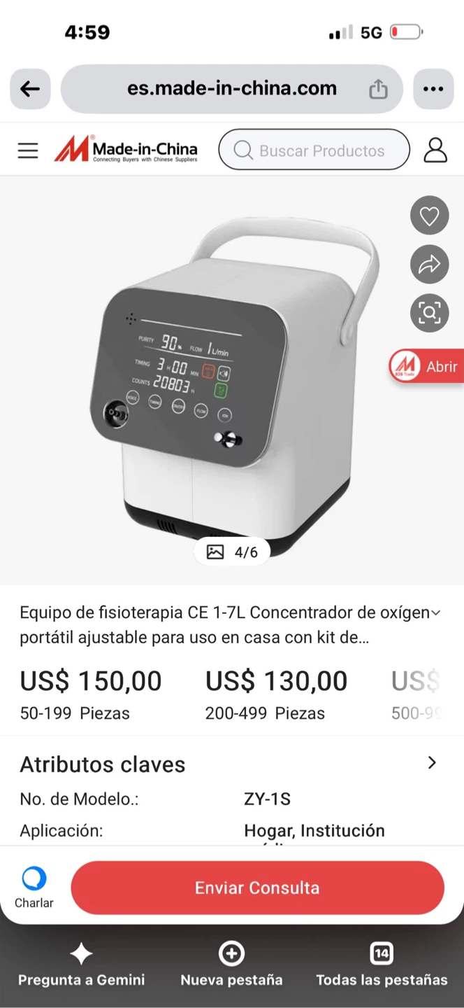 ZY-1S Portable Oxygen Concentrator