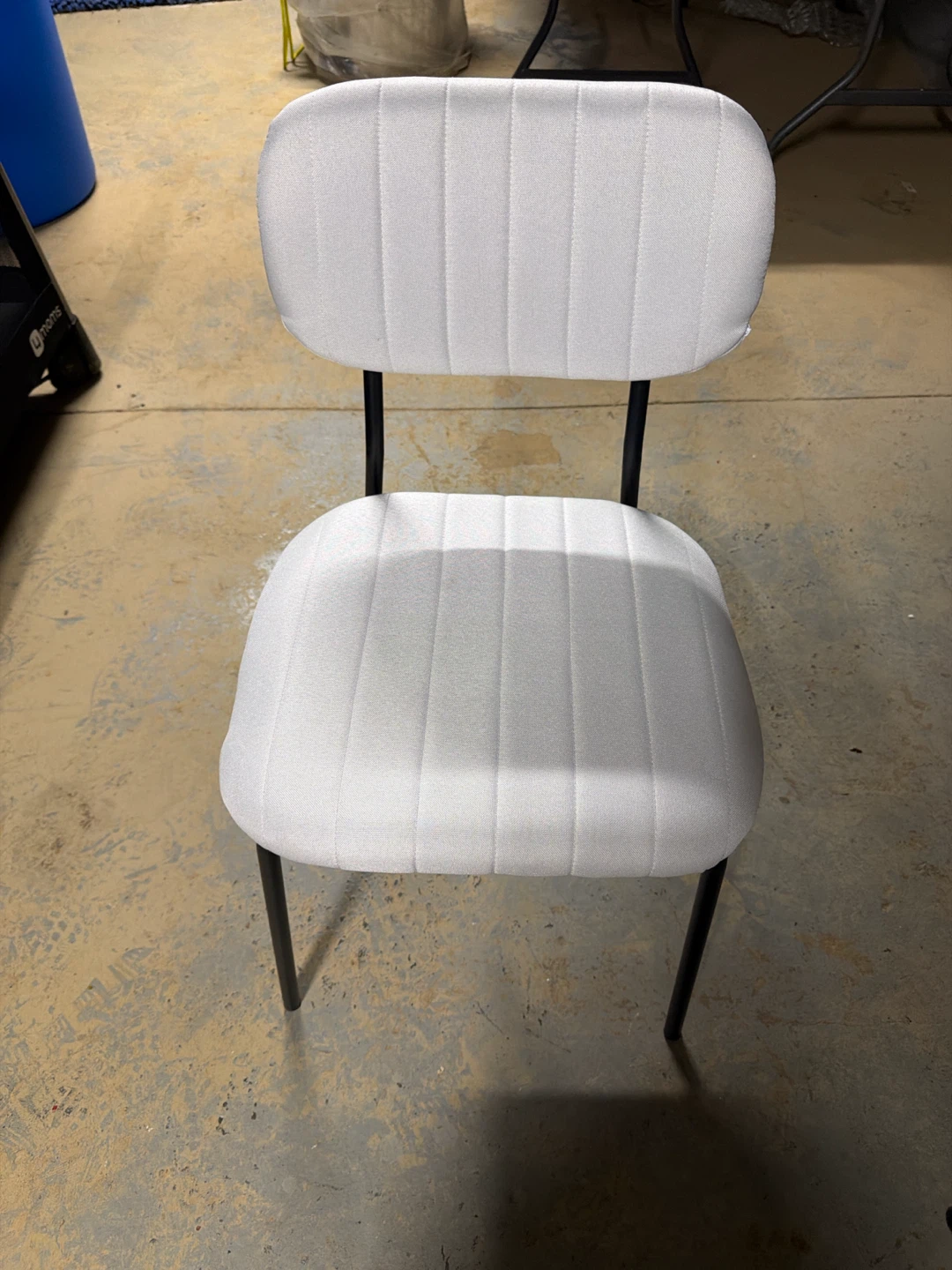 White Upholstered Dining Chair - photo 2