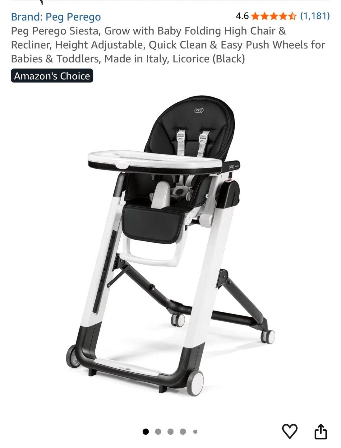 Peg Perego Siesta High Chair - photo 4