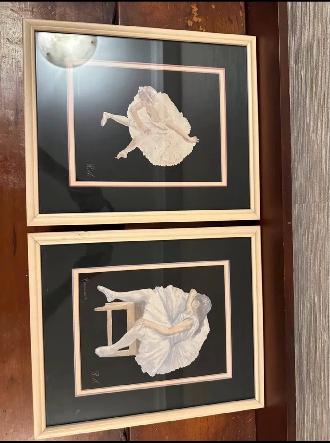 Pair of framed ballerina prints - photo 3
