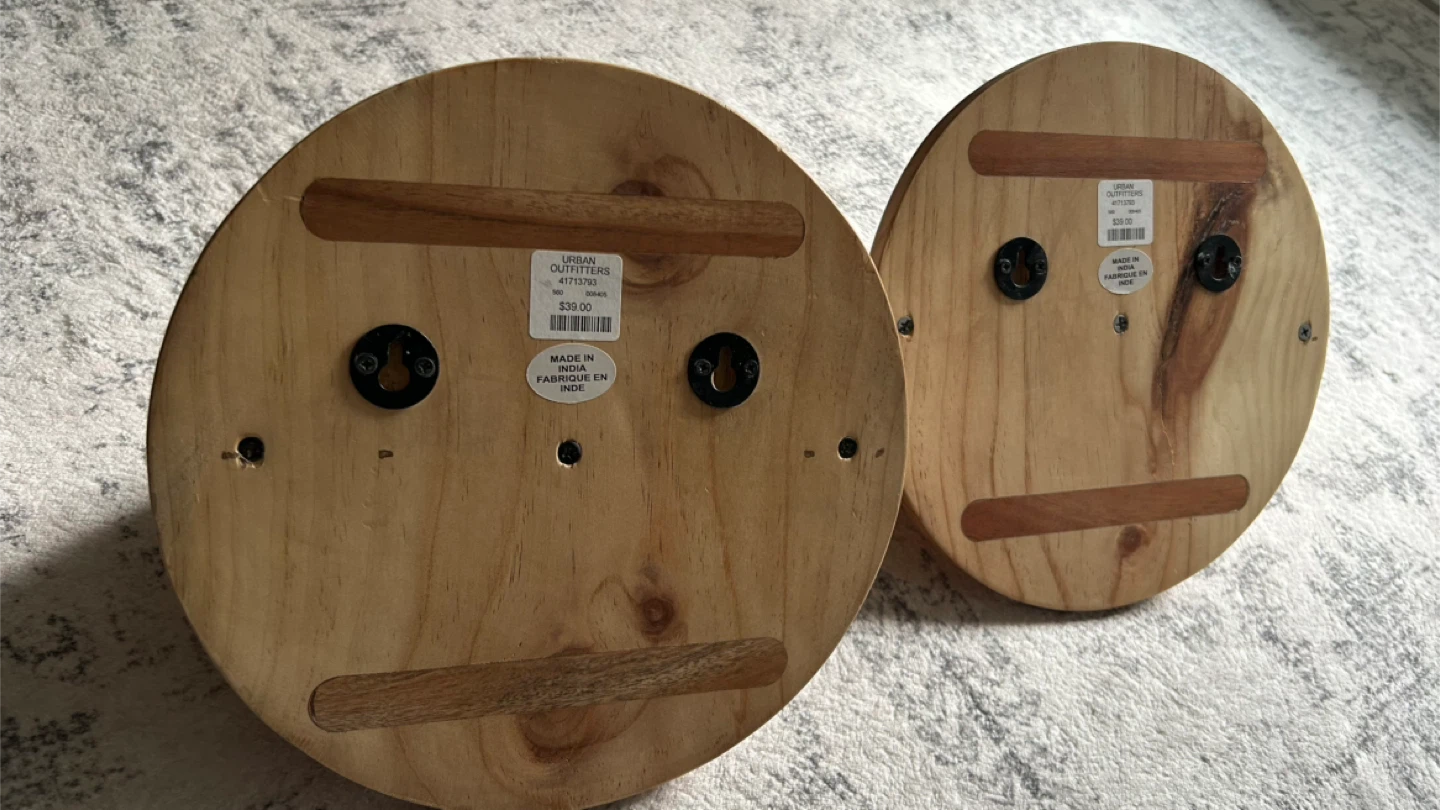 Set of 2 Wood Wall Shelves - photo 4
