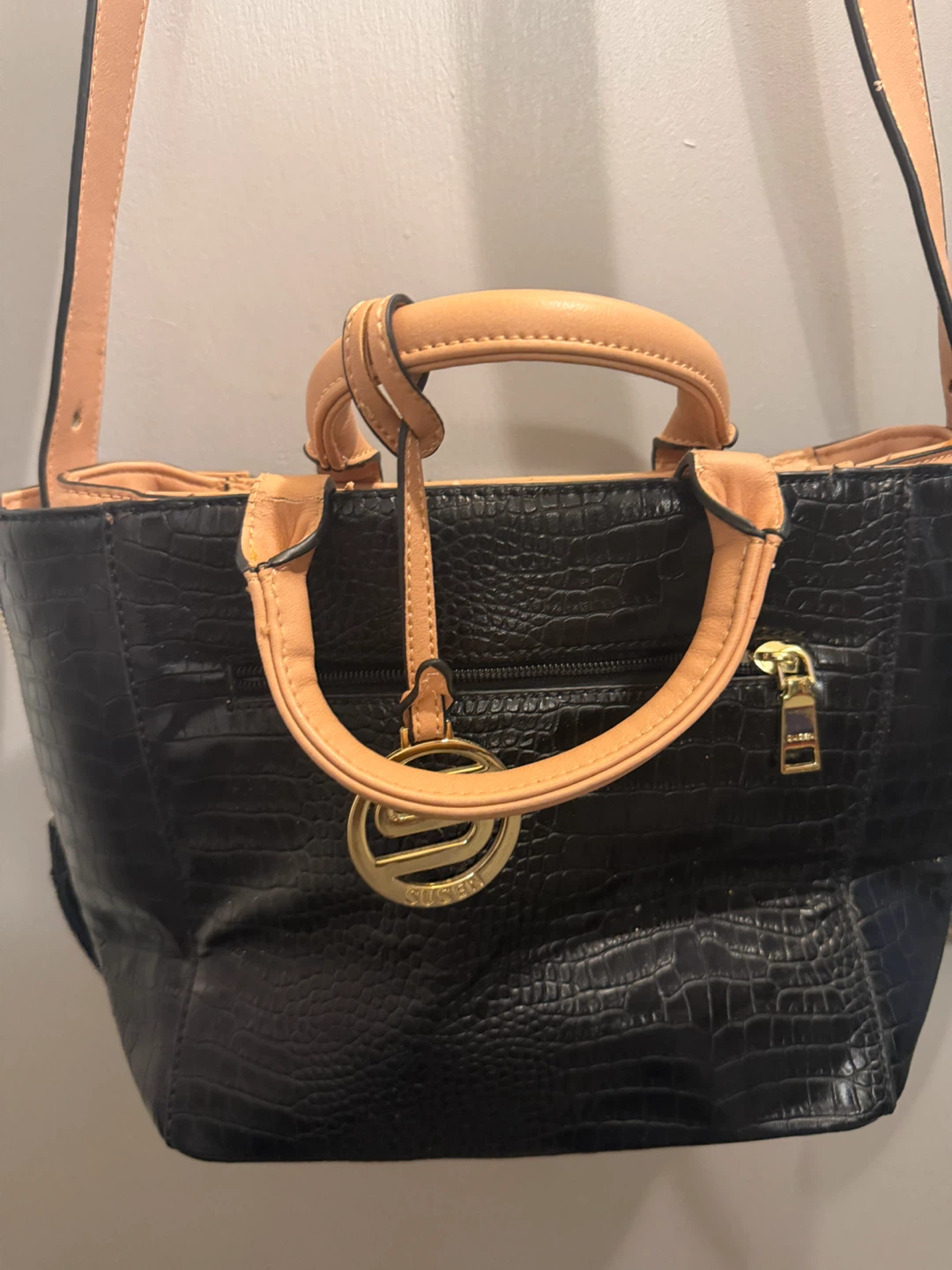 SUSEN Women's Faux Leather Snake Print Tote Bag - photo 4