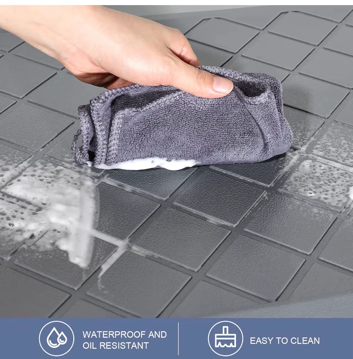 Grey Anti-Fatigue Kitchen Mat Set - photo 4