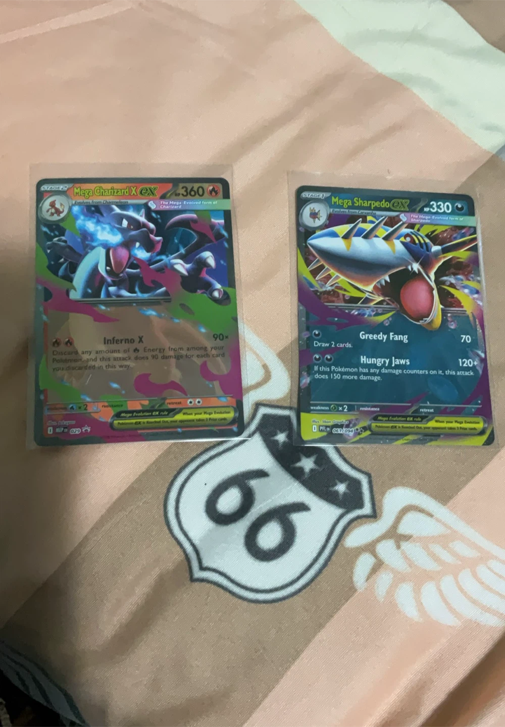 Pokémon TCG Mega Charizard EX & Mega Sharpedo EX Cards