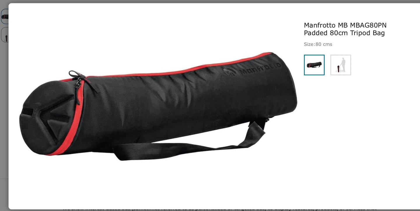 Manfrotto MB MBAG80PN Padded 80cm Tripod Bag