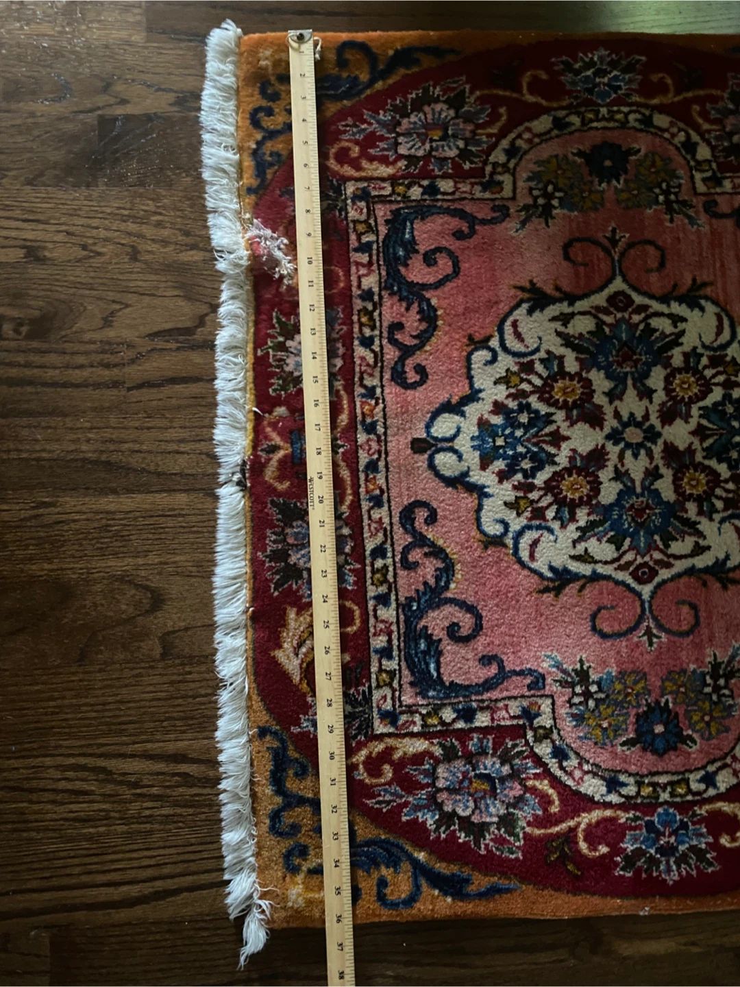 Handmade Persian Kashan Rug 36”x 32” - photo 2