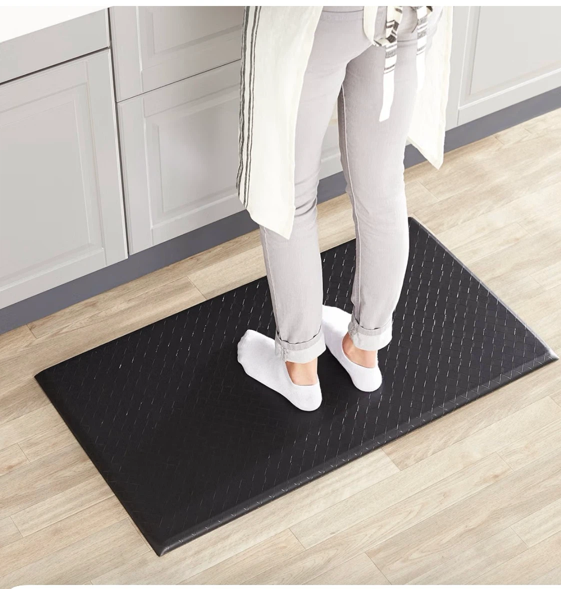 Black Anti-Fatigue Kitchen Mat 2x5 ft