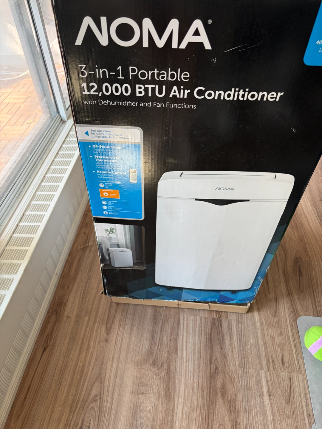 NOMA 3-in-1 Portable 12,000 BTU Air Conditioner