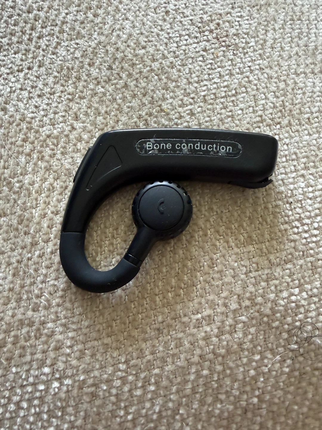 Black Bone Conduction Earbud