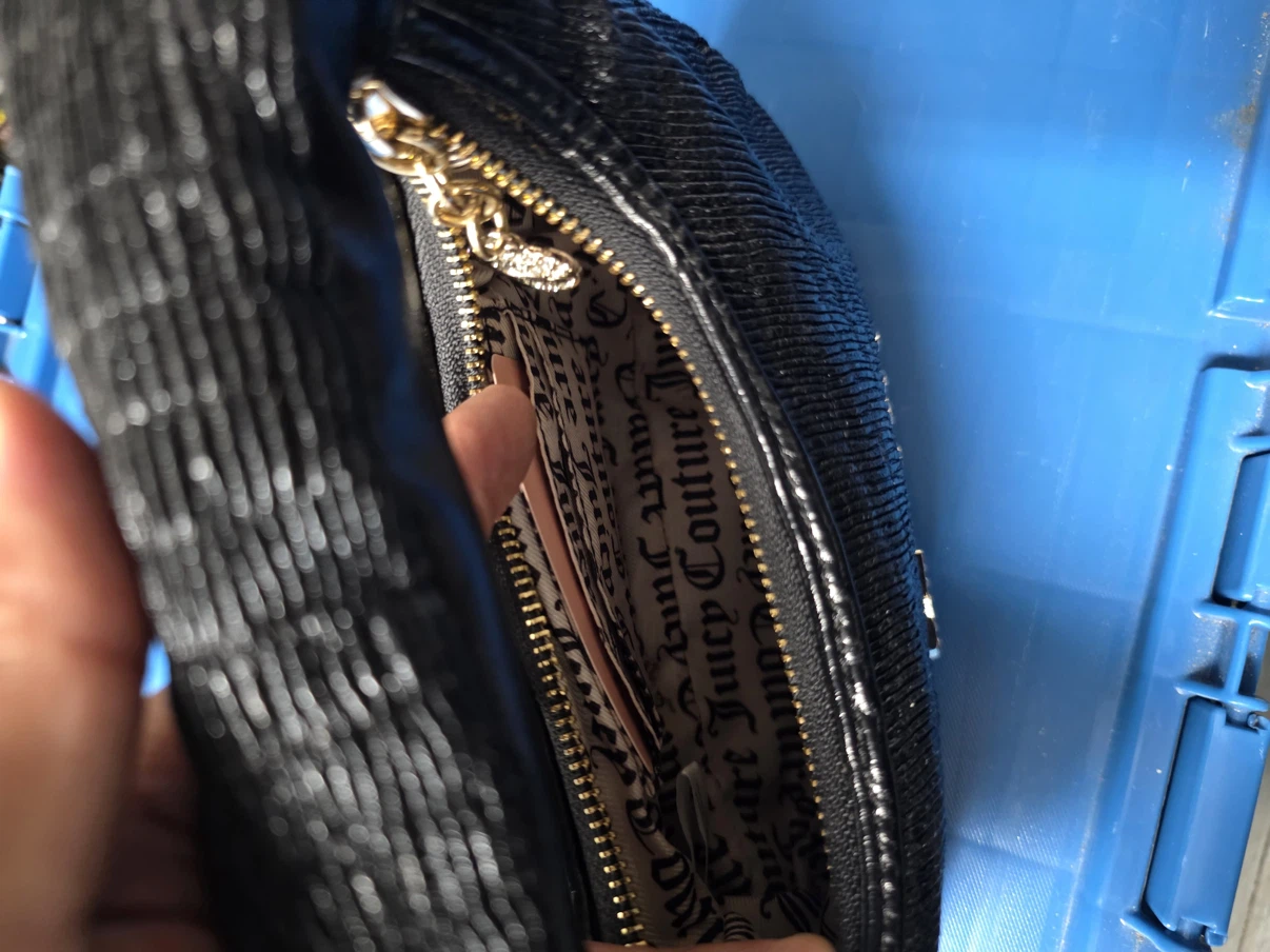 Juicy Couture Black Quilted Shoulder Bag