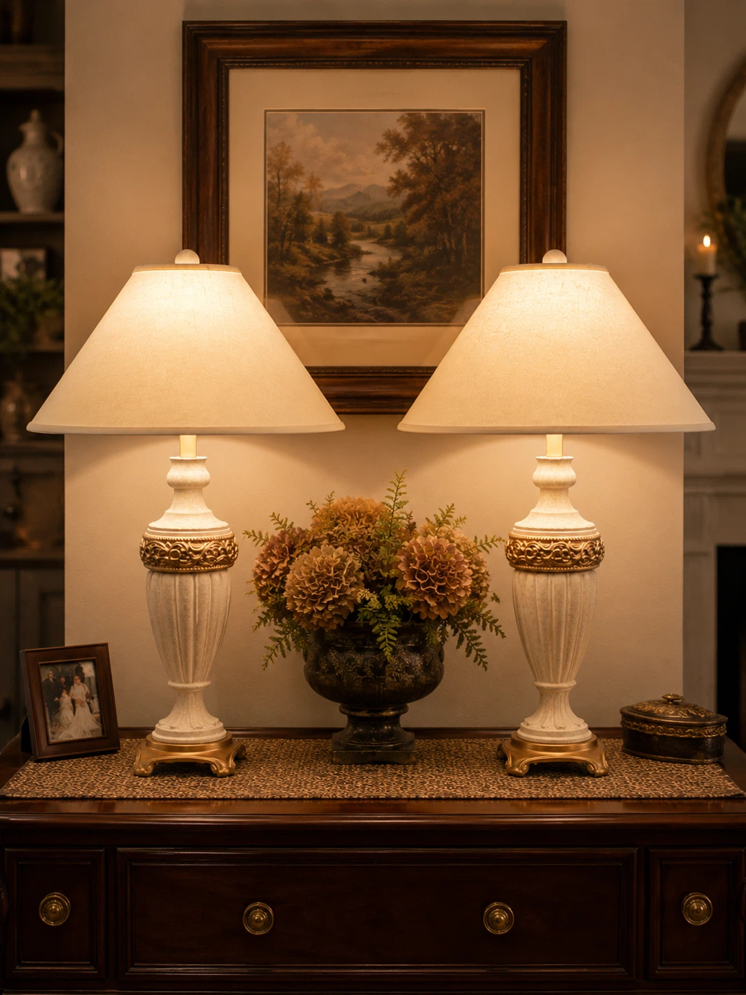 Pair of Vintage Style Table Lamps. Price for each