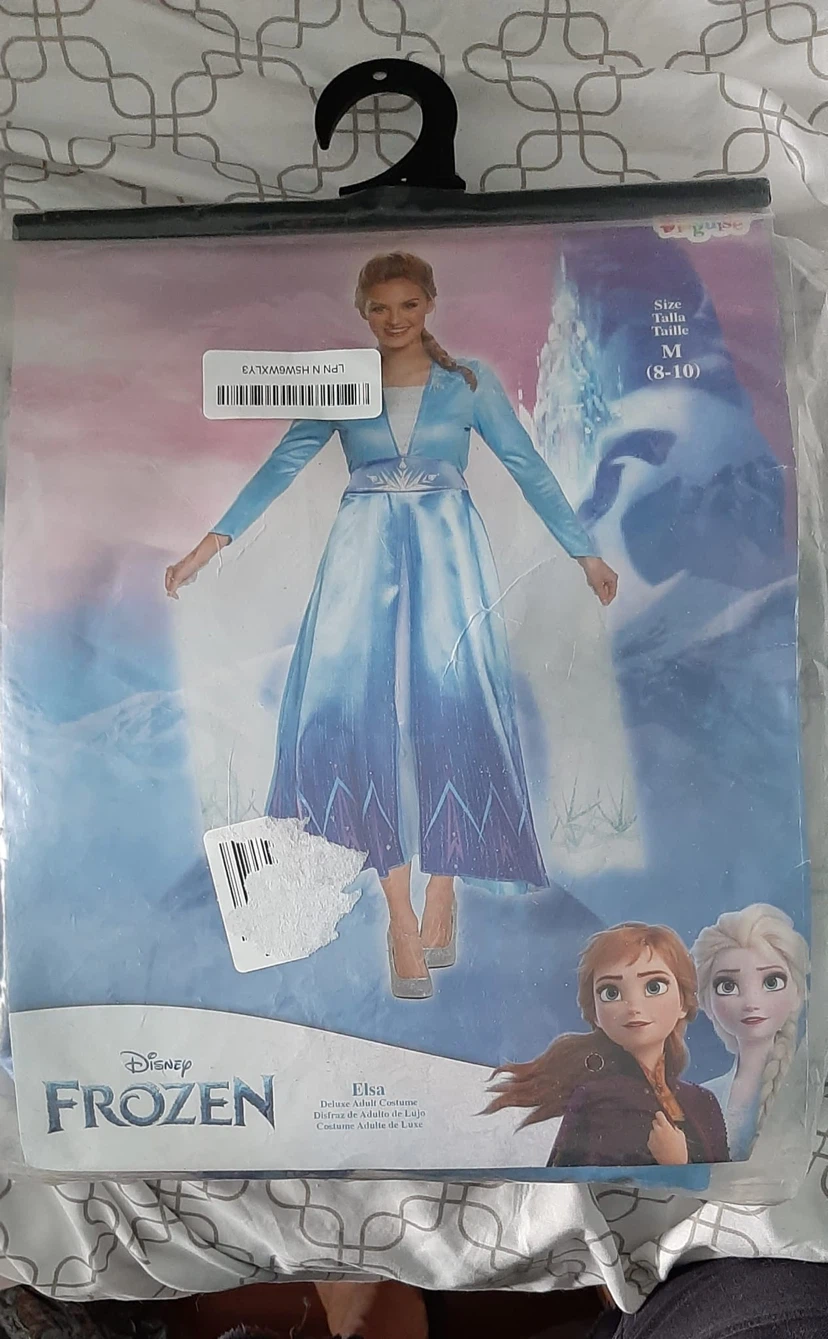 Disney Frozen Elsa Deluxe Adult Costume M (8-10)