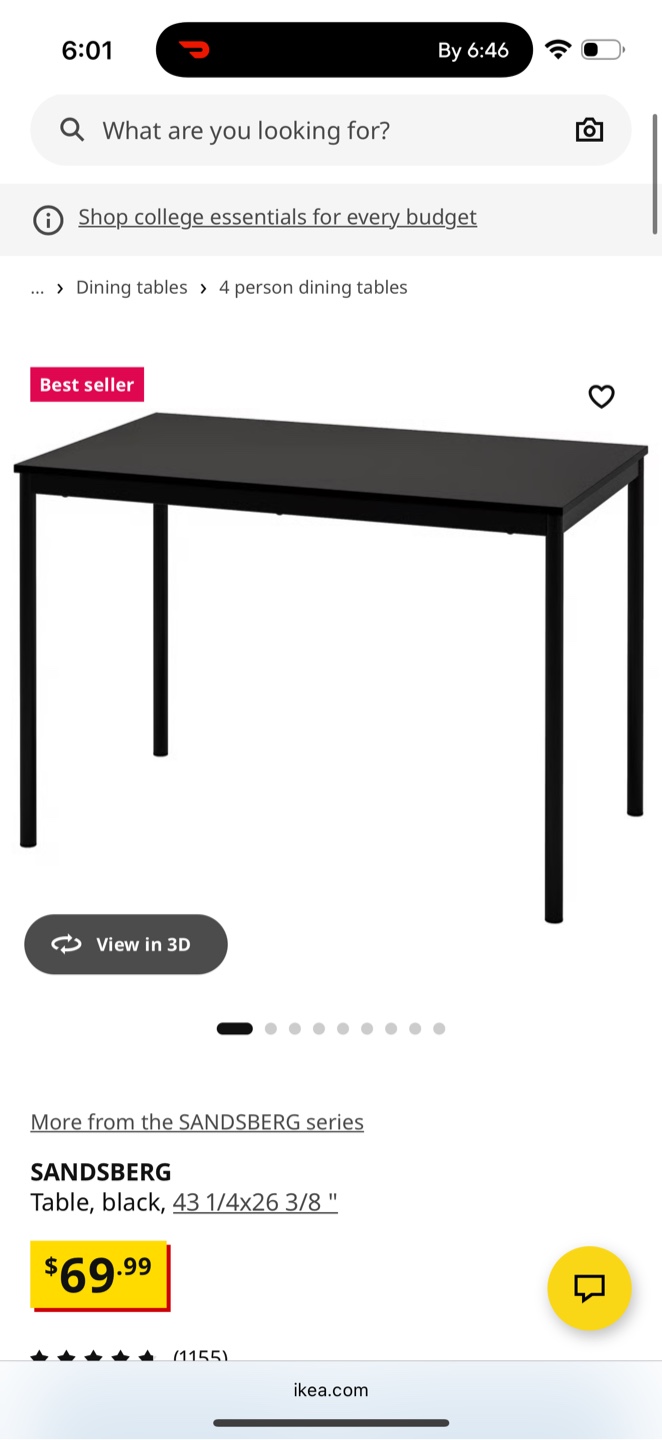 BRAND NEW Sandsberg Table with 2x Lerhamn Chairs IKEA