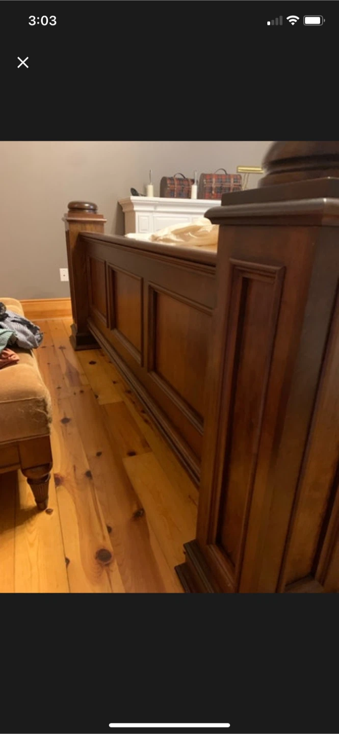 Custom built King size bed frame - photo 2