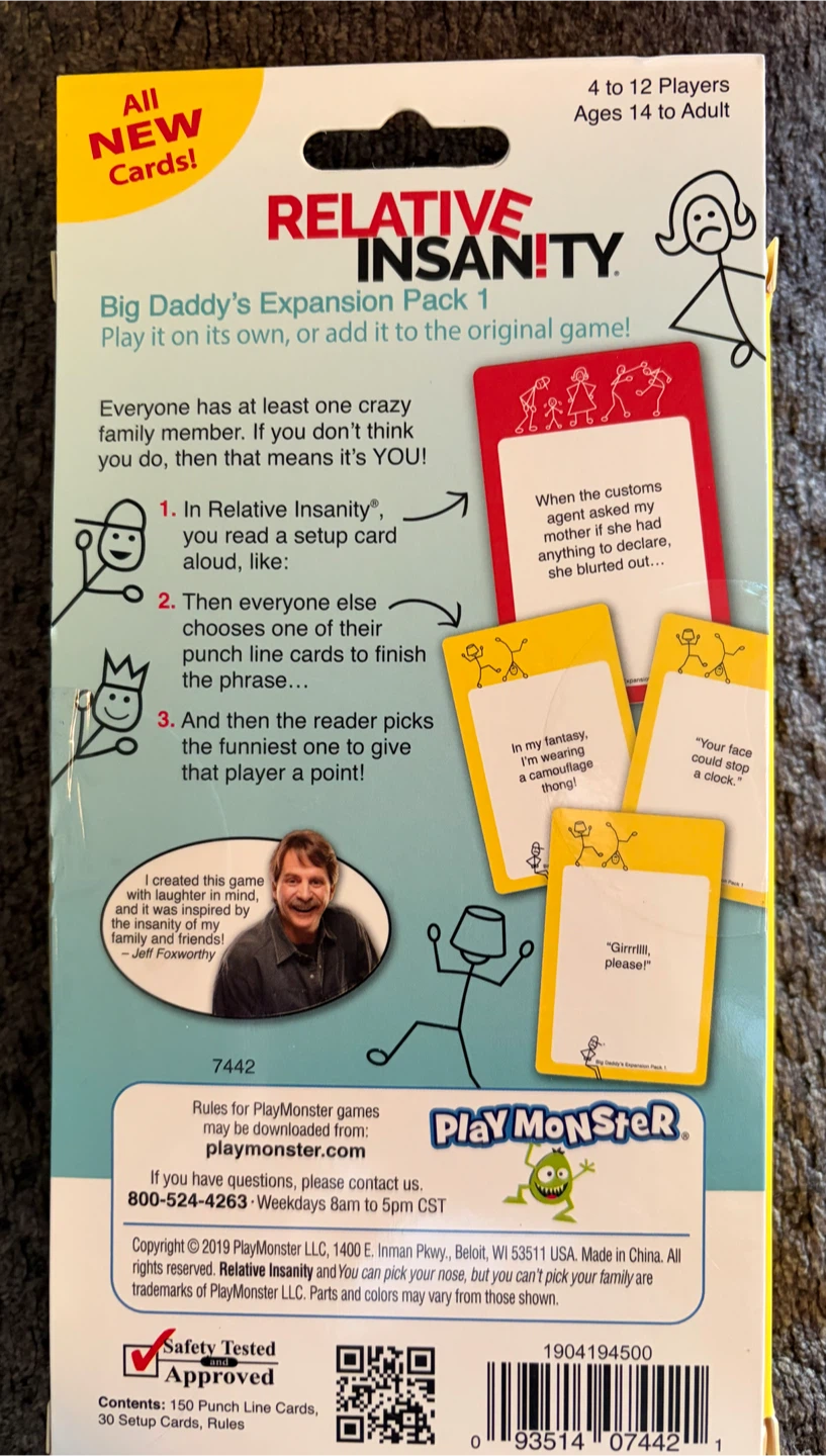 Relative Insanity Card Game – Brand New, Opened but Never Played - photo 2
