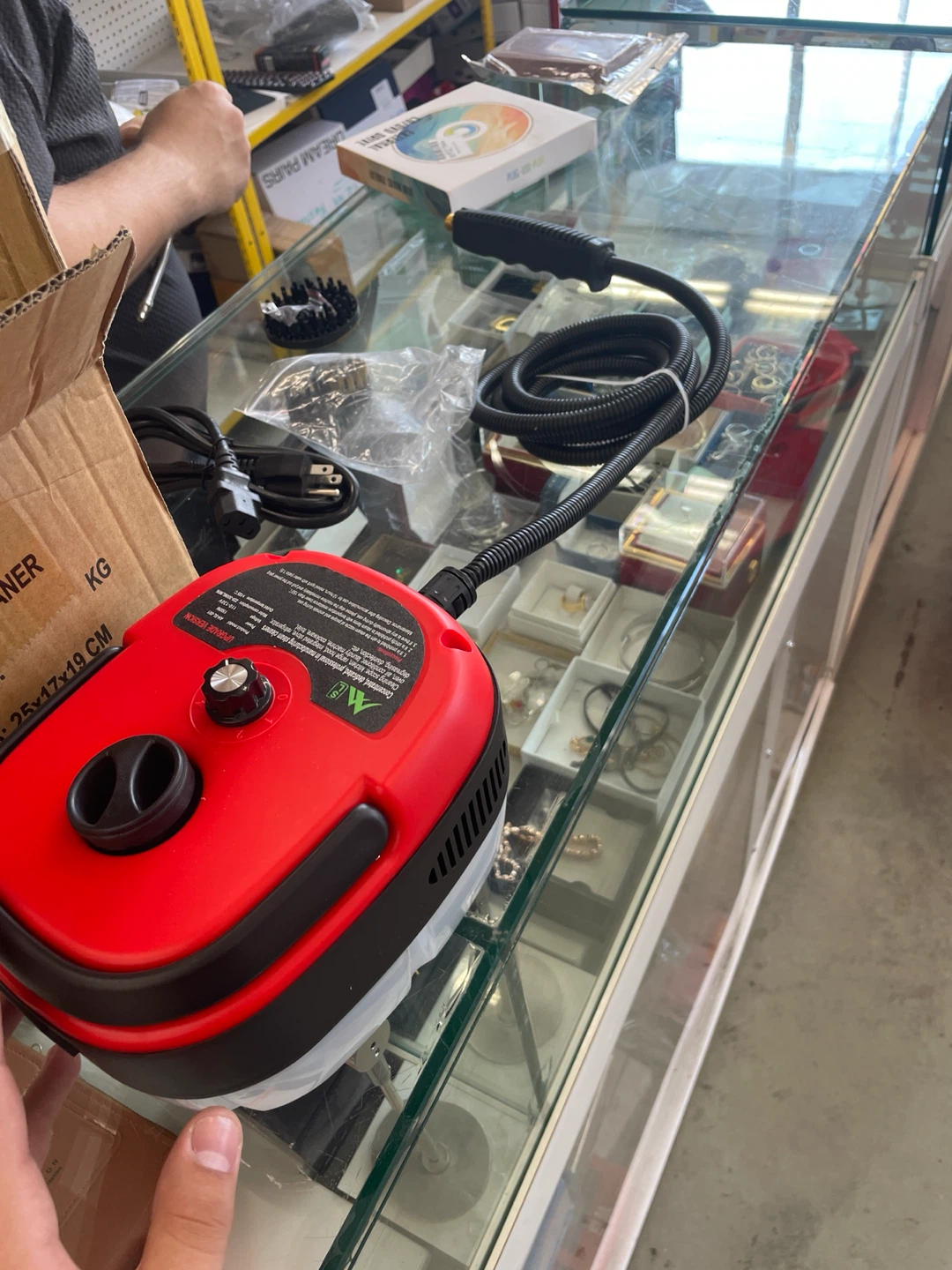 Red Steam Cleaner