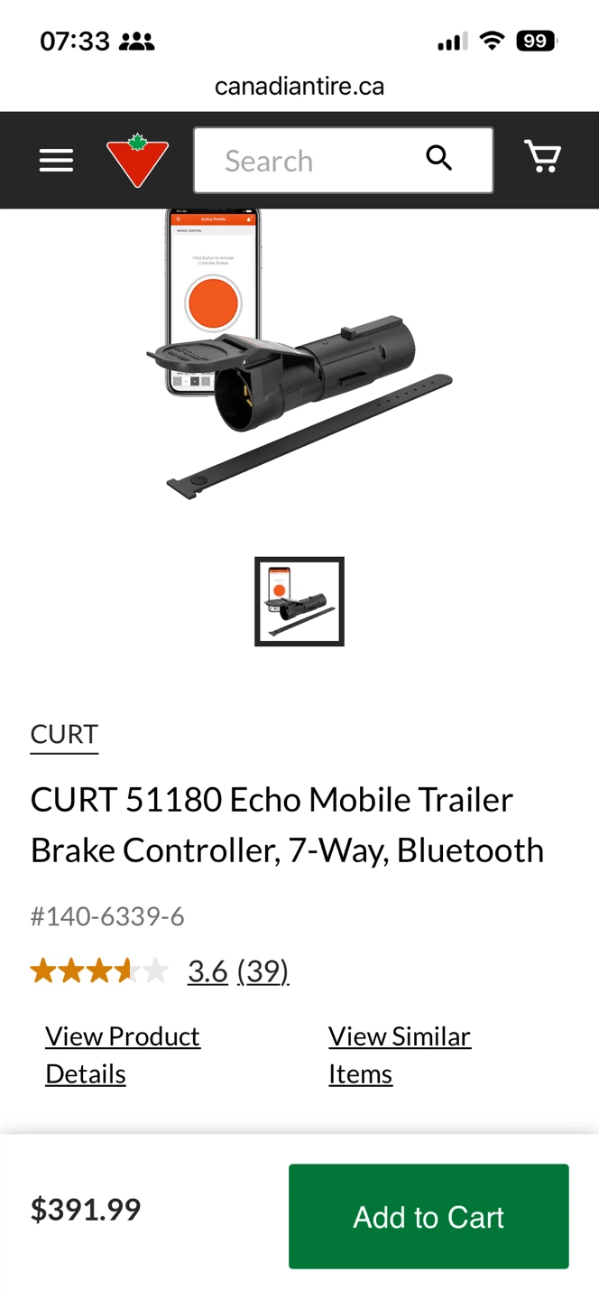 CURT 51180 Echo Wireless Trailer Brake Controller - photo 4