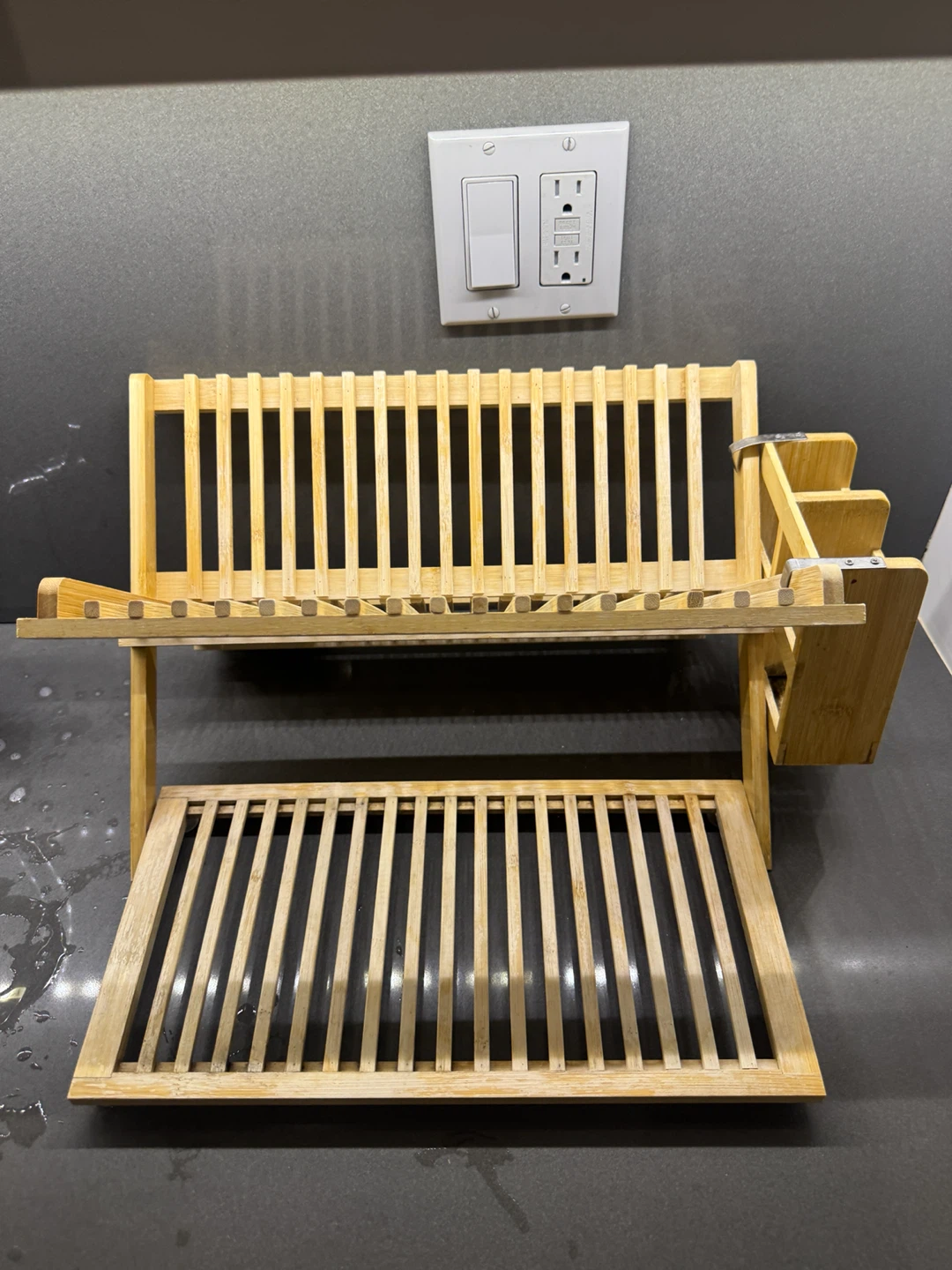 Bamboo 2-Tier Dish Rack - photo 2
