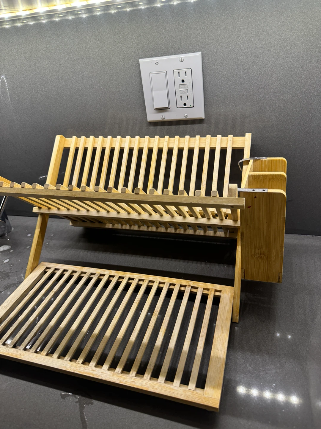 Bamboo 2-Tier Dish Rack - photo 4