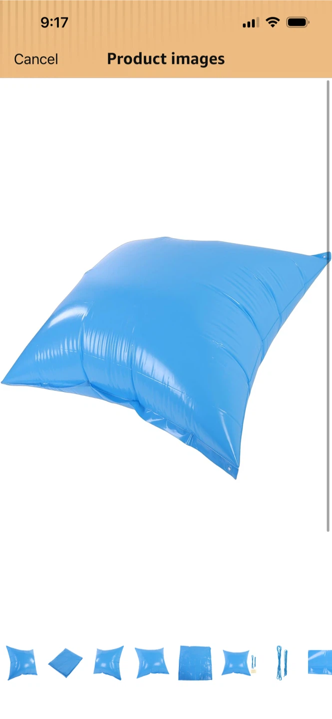 New-Blue Inflatable Square Pool Cushion Pillow - photo 2