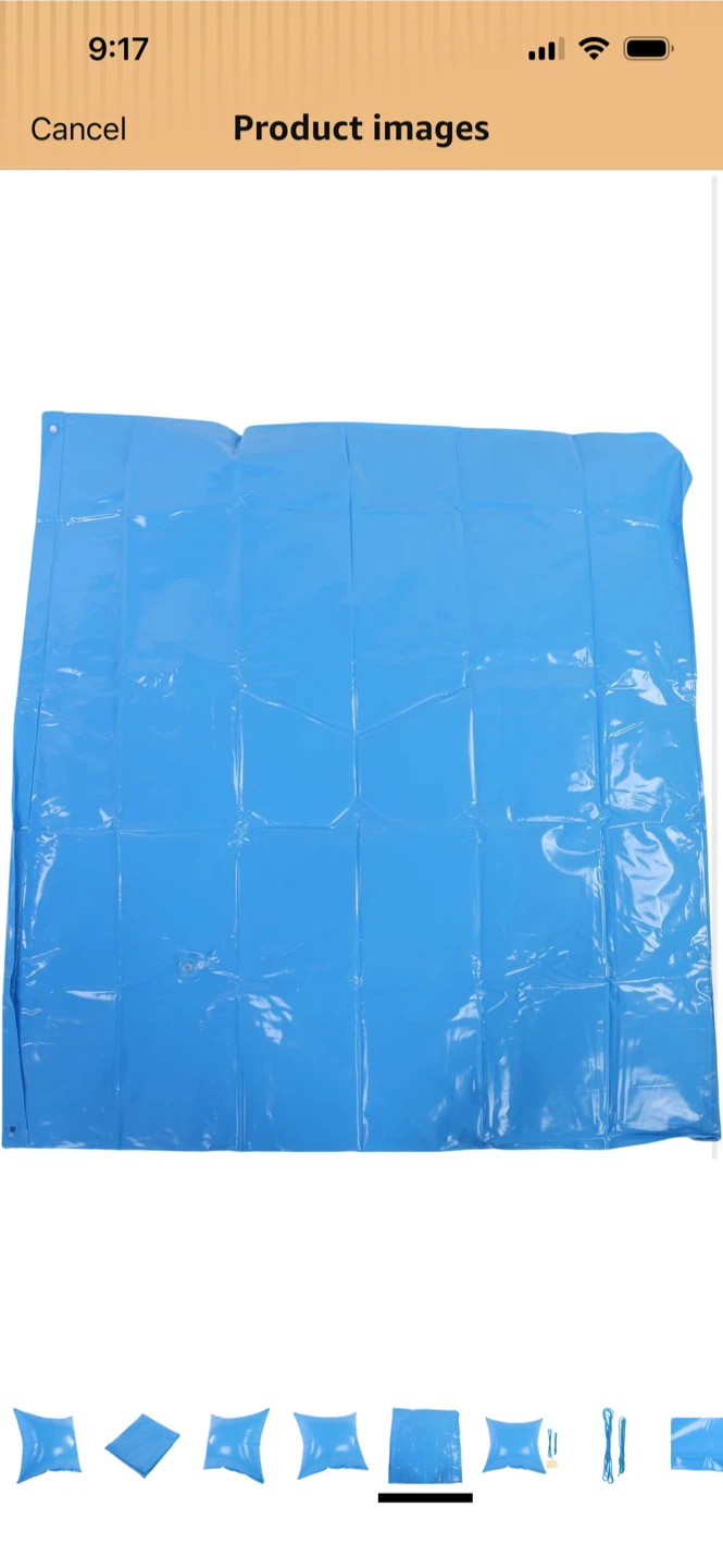 New-Blue Inflatable Square Pool Cushion Pillow - photo 3