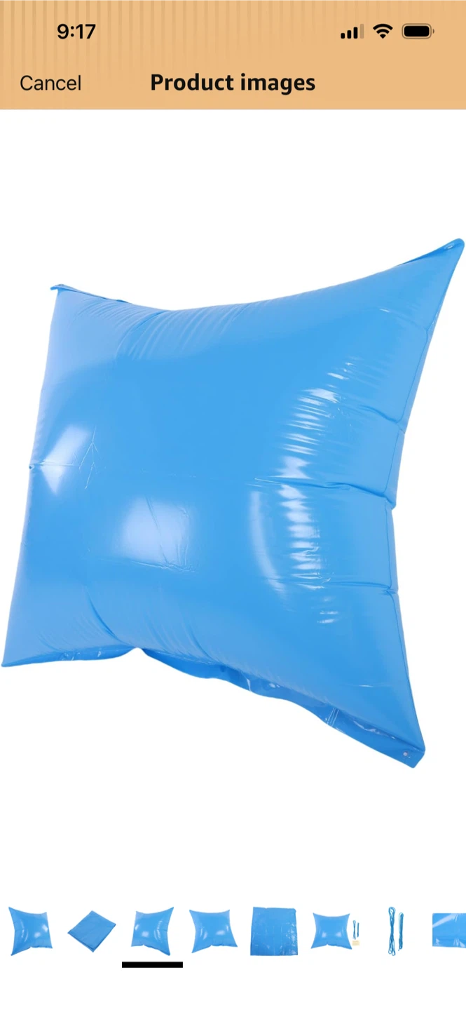 New-Blue Inflatable Square Pool Cushion Pillow - photo 4