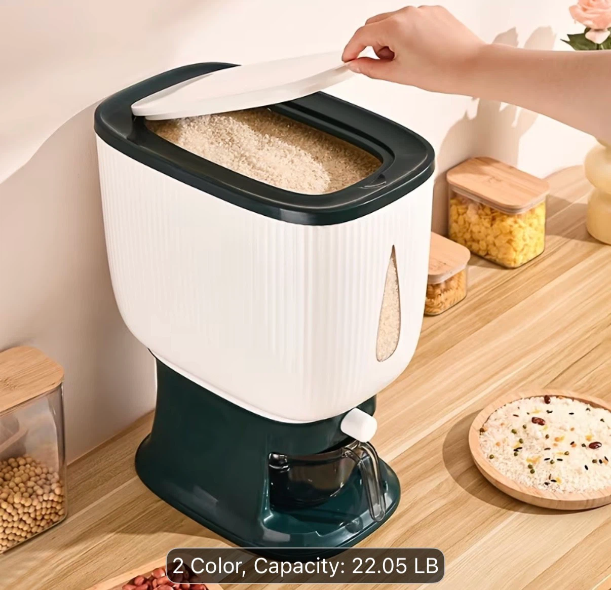 22.05 LB Rice Dispenser Container - photo 2