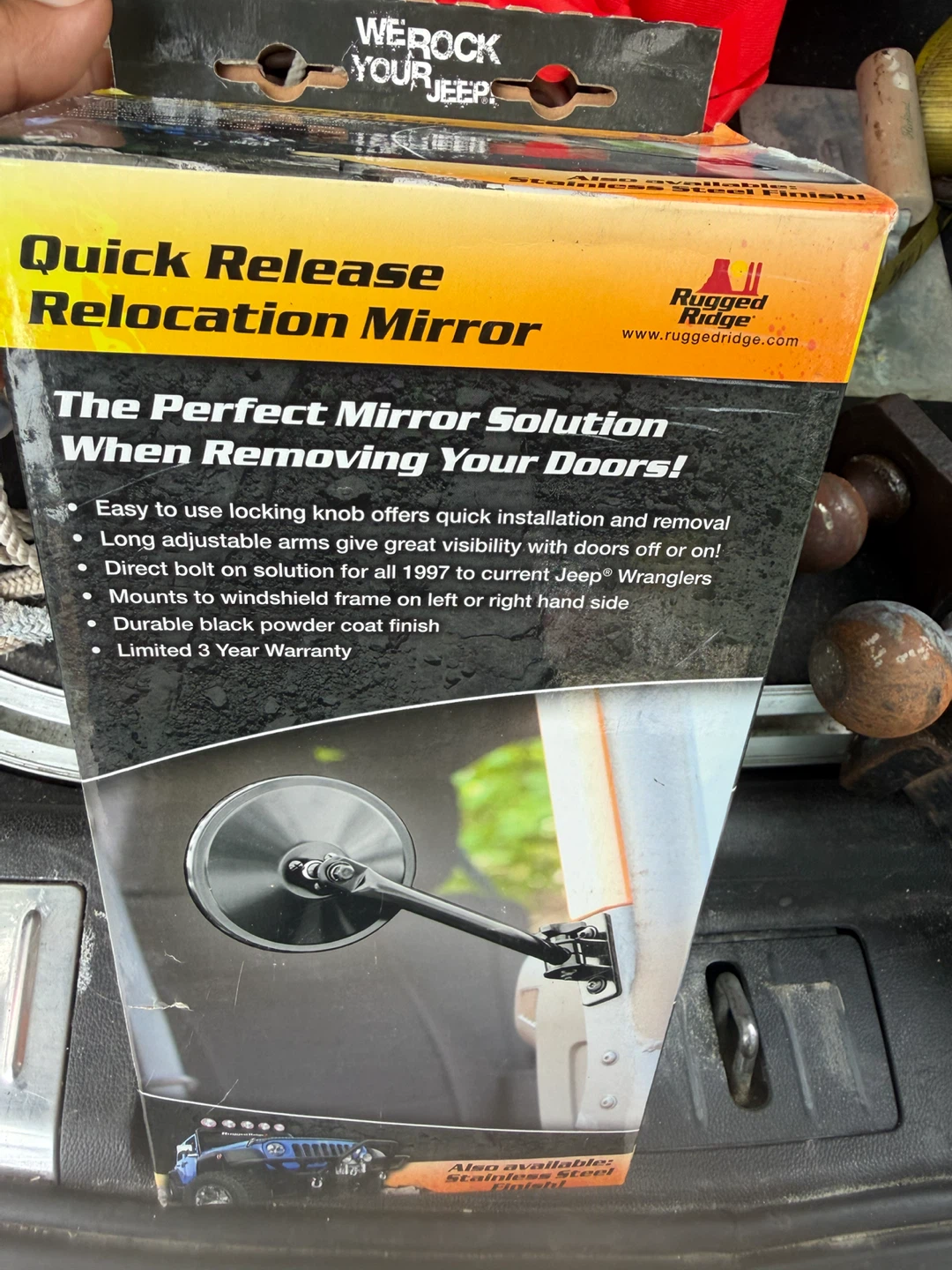Rugged Ridge Quick Release Relocation Mirror - photo 4
