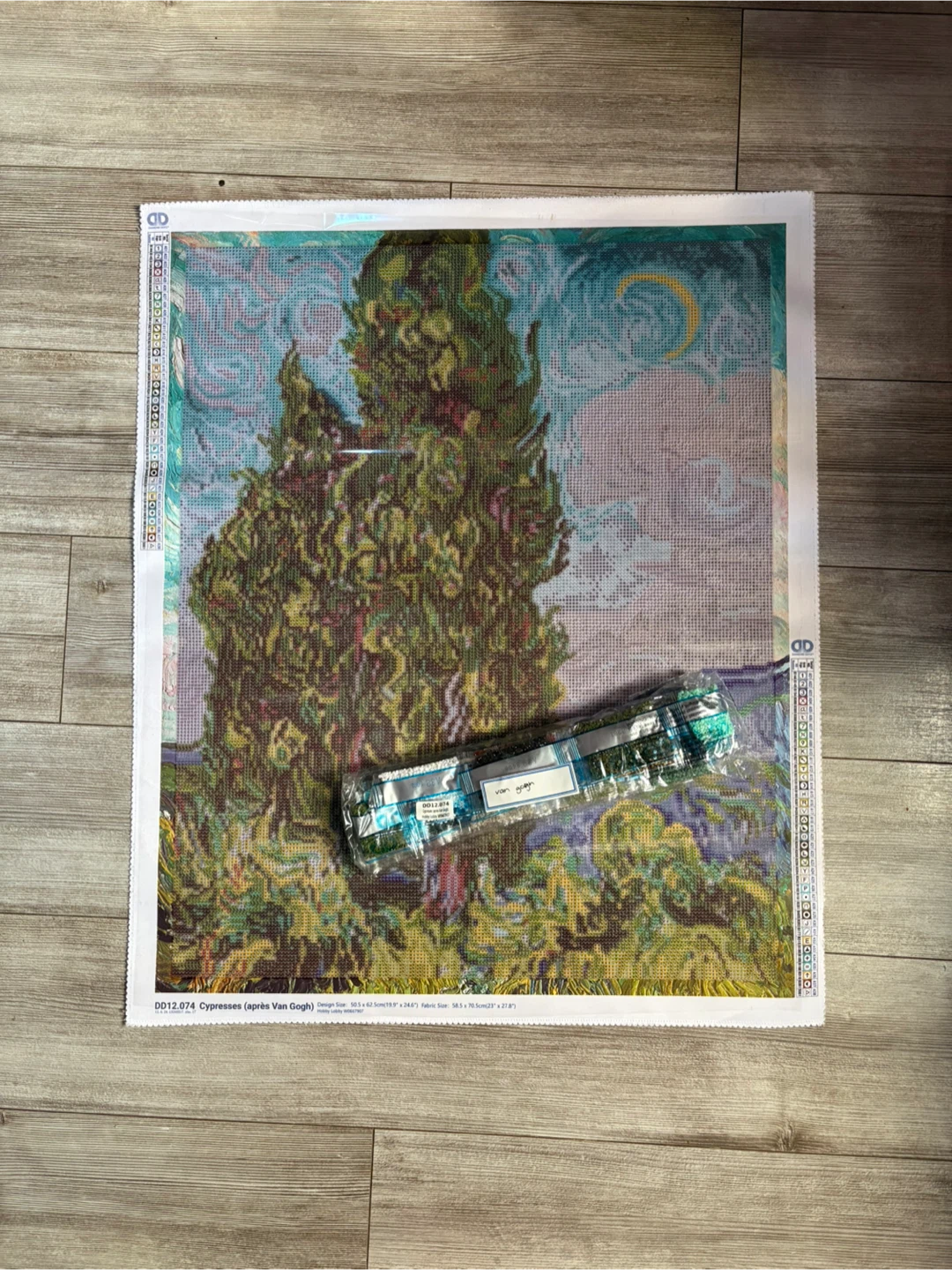 Diamond Painting Kit - Cypresses après Van Gogh